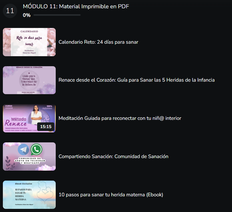 captura modulo 11 renace